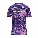 Kappa Aboupre Pro 7 Fiorentina 23-24, Camiseta Oficial, Rojo/Azul, L, Hombre