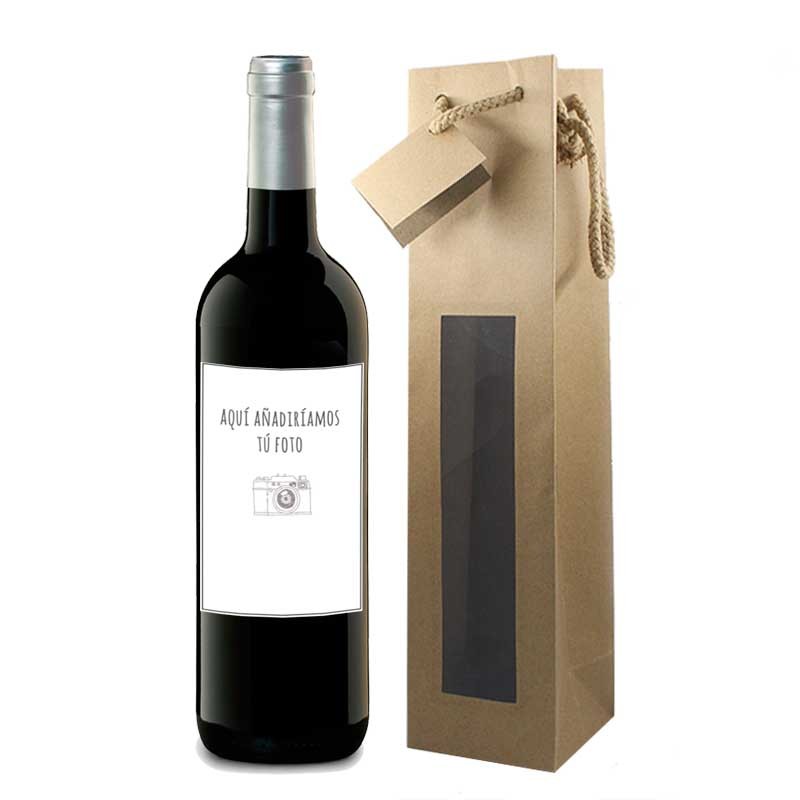 Botella de vino personalizada